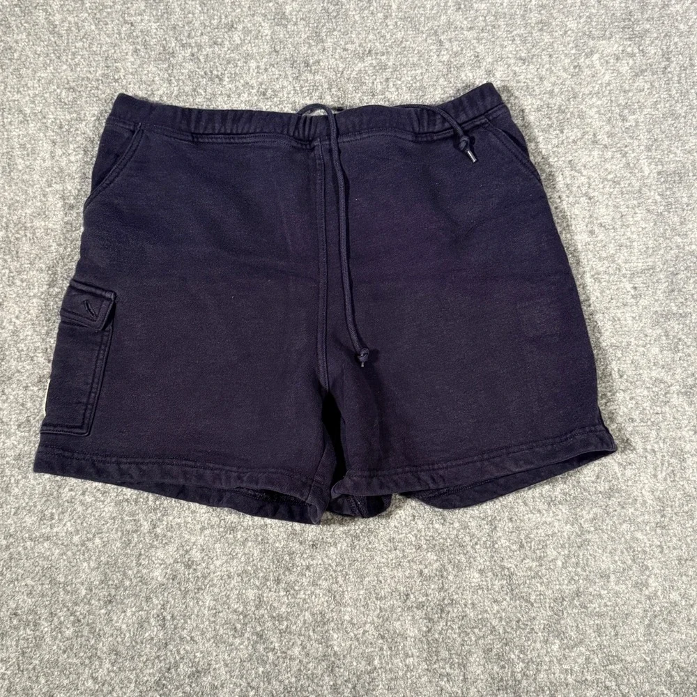 Lauren Ralph Lauren Navy Blue Cotton Cargo‎ Sweat Shorts Womens Petite Medium